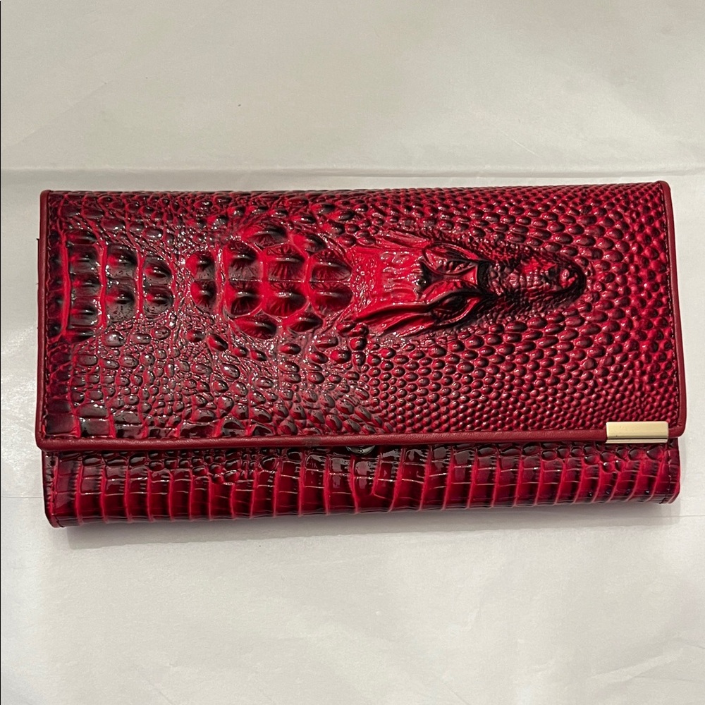 Luxurious Red Dragon Embossed Wallet